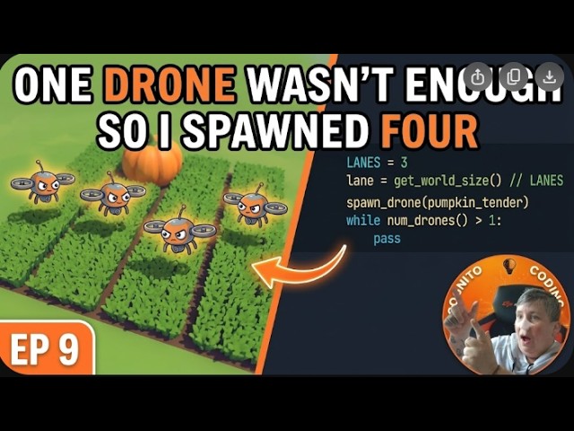 🚜 TFWR Episode 9: I Taught an AI to Farm,  The MegaFarm: Multiple Drones Replacing the Farmer