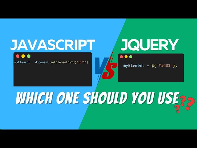 JavaScript vs jQuery: Which One Should You Learn in 2024