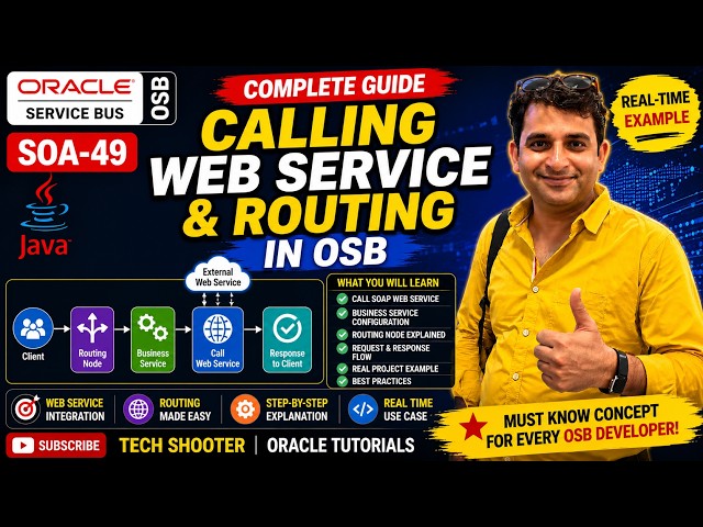 SOA-49 | Calling SOAP Web Service & Routing in Oracle Service Bus (OSB) | Real-Time Example