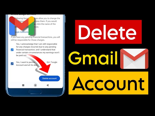 How To Delete Gmail Account || Delete Google Account