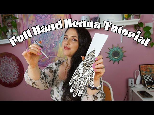 Full Hand Henna Design Tutorial for Beginners & Intermediate Henna Artists