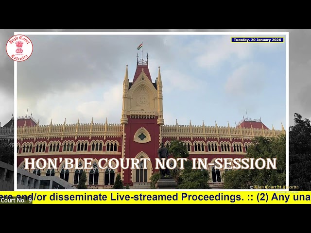 20 January 2026 | Court No. 9 | Live Streaming of the Court proceedings