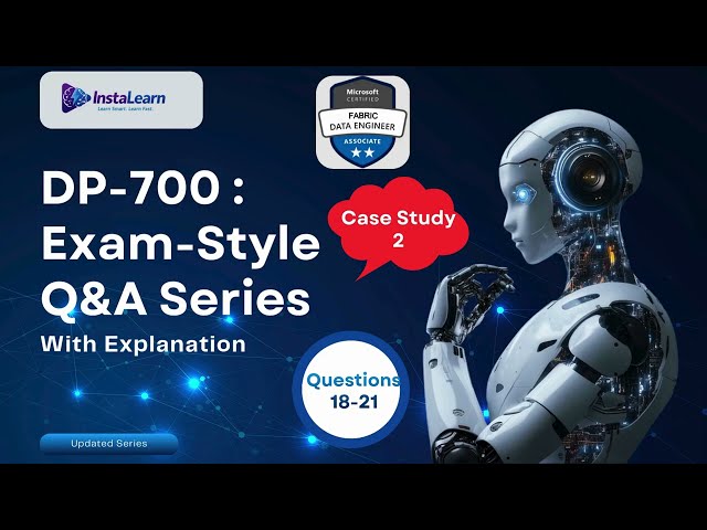 DP-700 Case Study 2 | Questions 18–21 Explained | Microsoft Fabric Lakehouse, Security & Pipelines