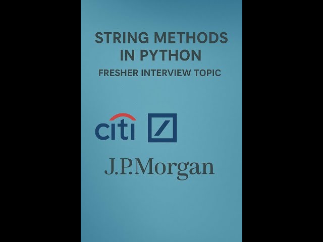 String Methods in Python