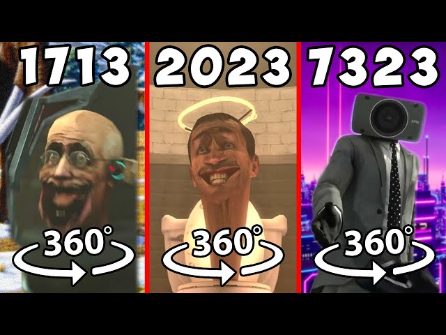 SKIBIDI TOILET in Different Years 360° VR 4K