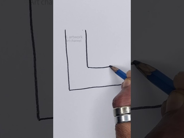 How to Draw Shoes Letter L Shape 👟 | Easy Shoe Drawing  #Shorts  #B.Artwork  #drawing