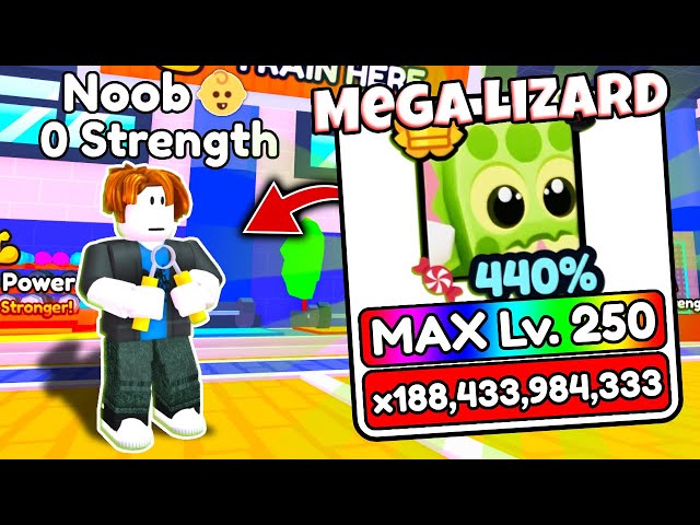 Start Over As NOOB With OP MEGA LIZARD in Arm Wrestling Simulator!