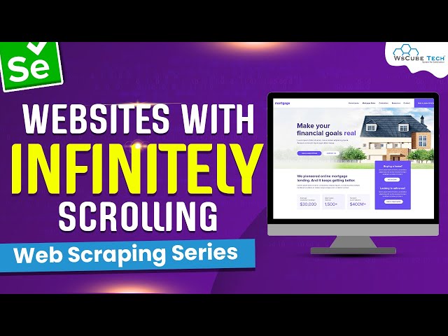 Scrape INFINITE Scrolling Pages using Python and Selenium - English