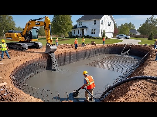 They Transform Epic Backyard into Oasis with Pool | Start to Finish, Time-Lapse ⁨@wetscapes  ⁩