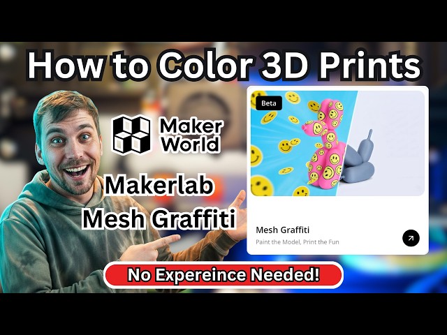 How to Color Any 3D Print with MakerWorld Mesh Graffiti!