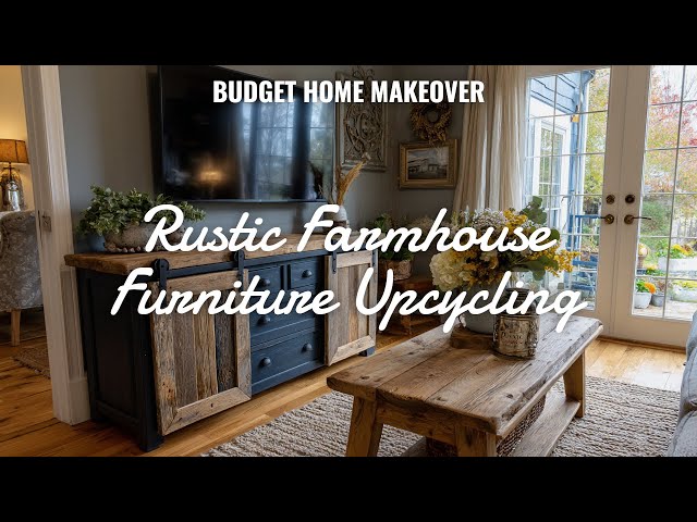 🛠️🏠 Budget Home Makeover: Turn Old Furniture into Rustic Farmhouse Decor