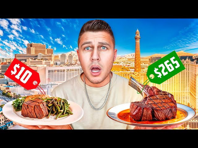 $10 Steak VS $265 Steak in Las Vegas!
