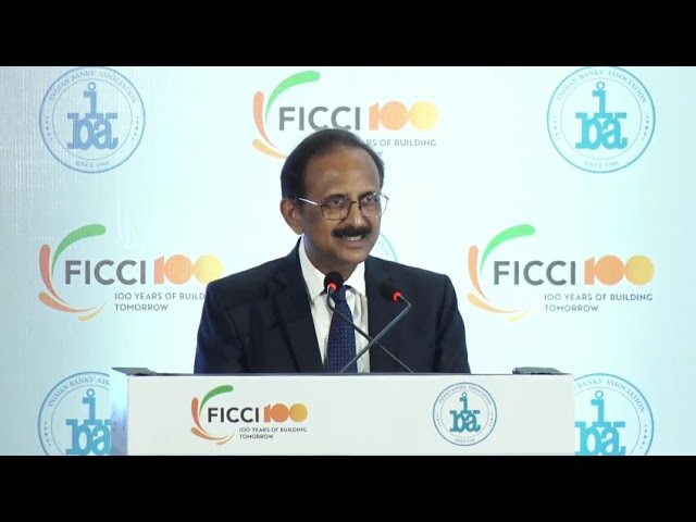 SBI Chairman, Shri Challa Sreenivasulu Setty, delivers an address at #FIBAC 2026