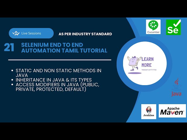 21 Java Basics: Static & Non-Static Methods | Inheritance & Access Modifiers Overview
