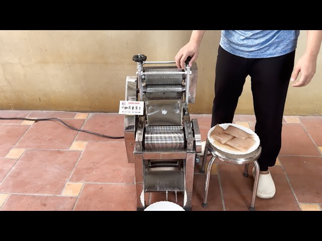 HOANG QUAN CONTINUOUS CHINESE PORK SKIN SLICING MACHINE