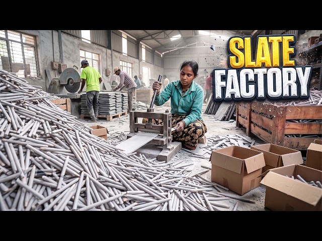 Mass Producing Slate Pencils | Traditional Manufacturing Process
