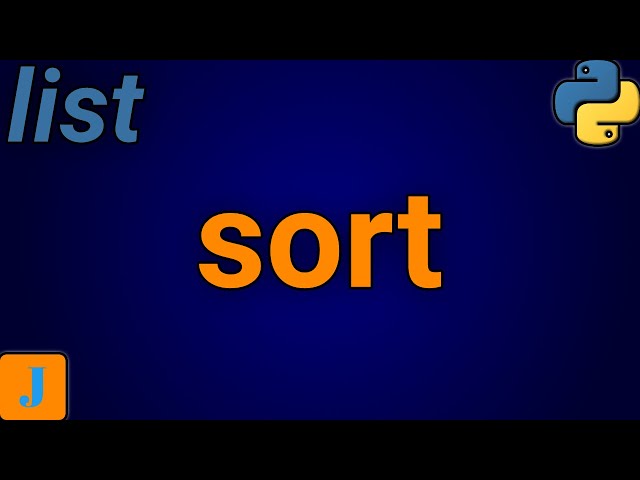 How To Sort A List In Python