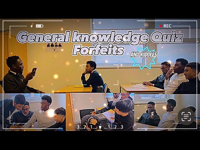 General Knowledge QUIZ FORFEIT: Riddles & Slaps! #VLOG8