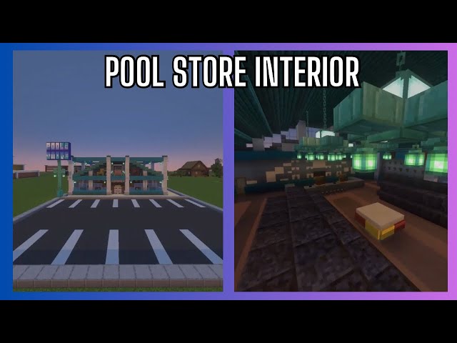 How To Make A Pool Store Interior! (Refresh Series Minecraft Tutorial)