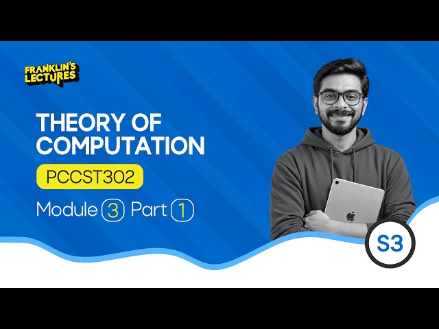 B.Tech S3 Theory of Computation | MANGAL BATCH - DEMO CLASS | Franklin's lectures | KTU