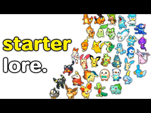 Every Starter Pokemon Explained in 33 Minutes