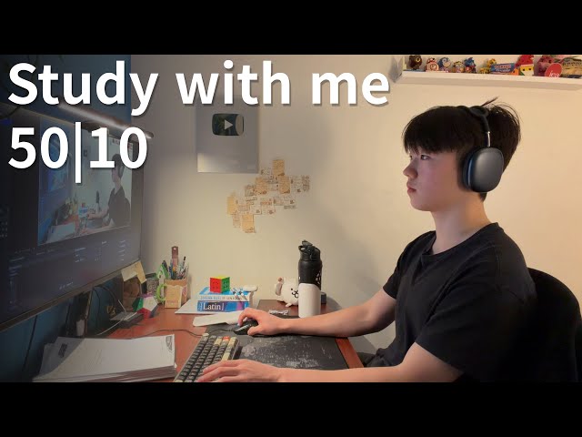 last minute studying 💔 Y13 Lock In (50|10 study with me)