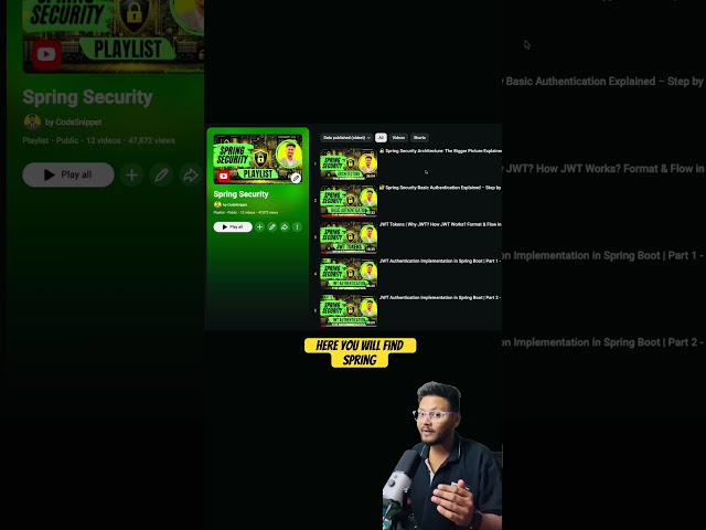 Spring Security Playlist Every Dev Should Watch ✅