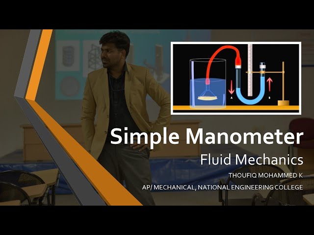 Simple U-Tube Manometer | Problem Solving | Fluid Mechanics | FM | GATE | TRB | Mechanical | Tamil