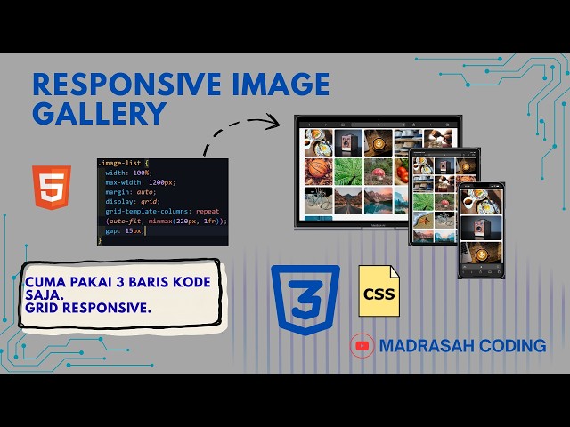 HTML & CSS Project - Responsive Image Gallery || CSS Grid