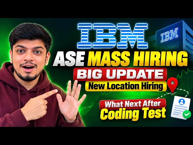 IBM Big Update | IBM ASE Hiring (New Location) | IBM Cooling Period | What Next After Coding Exam