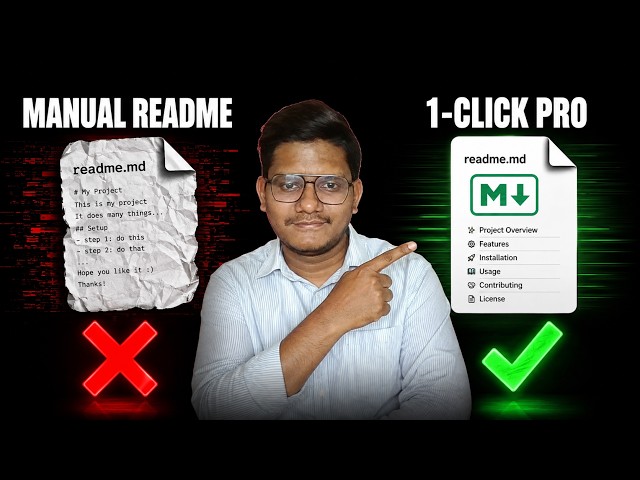 STOP Writing READMEs! Auto-Generate PRO GitHub Readme in 1 Click! 🚀