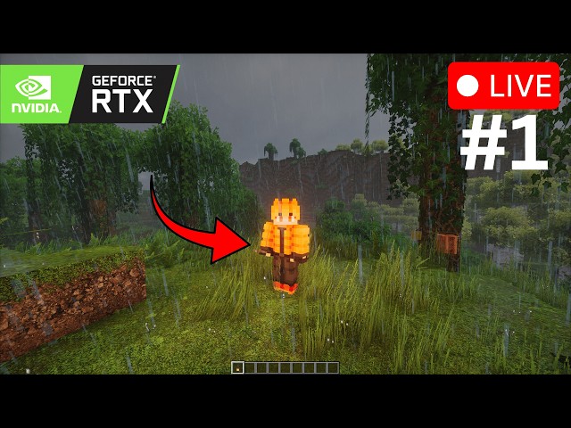 Minecraft RTX Graphics LIVE 🔴 Ultra Realistic Shaders Gameplay #shorts