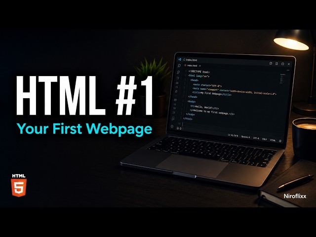 HTML Tutorial for Beginners #1 - Your First Webpage (In Kinyarwanda & English)