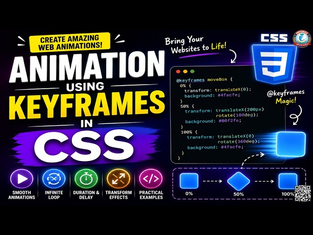 Animation Using Keyframes in CSS | CSS Animation Tutorial for Beginners