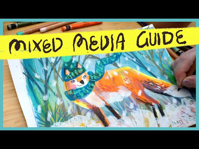 Beginner's guide to mixed media - how I make my illustrations!