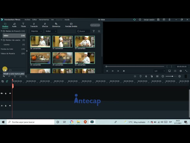 Importar archivos multimedia en  Filmora 10