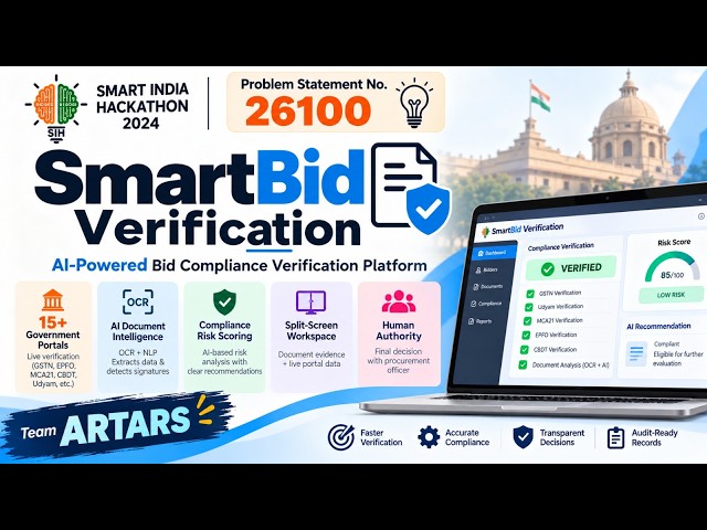 AI-Powered SmartBid Verification | Team ARTARS | SIH 2026