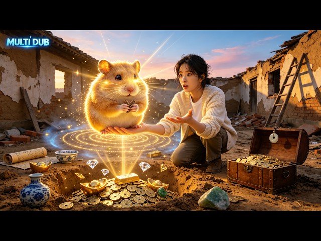 She saves a trapped hamster.Its first words: “Thank you! I’ll lead you to treasures!”