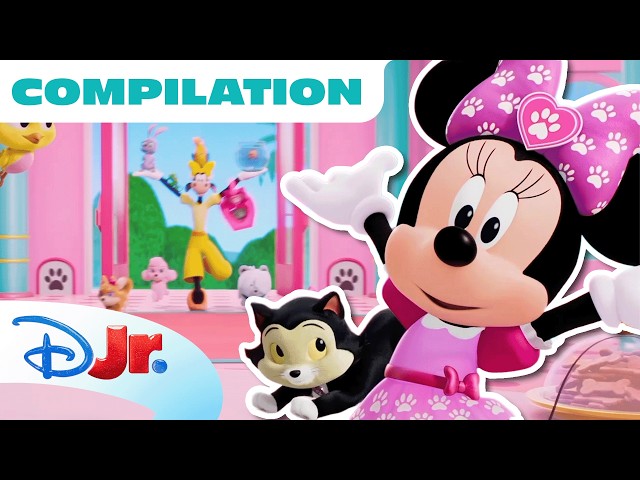 Minnie's Bow-Toons Pet Hotel Mega Compilation! 🎀✨ | 57 Minutes | @disneyjr