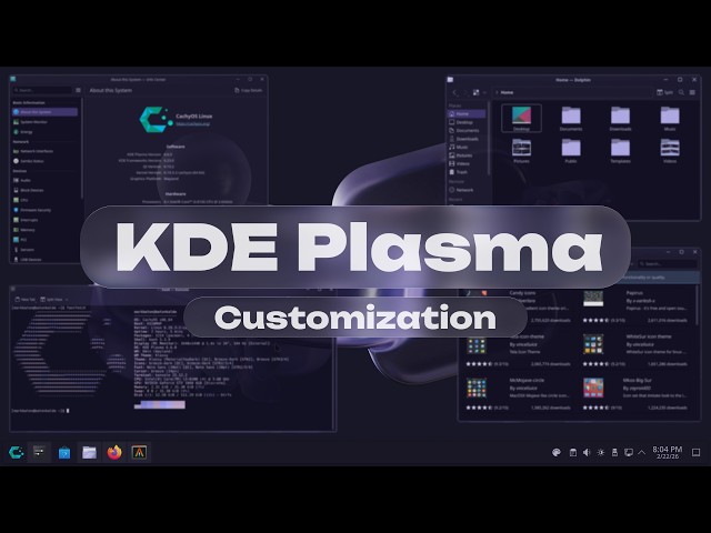KDE Plasma 6 Customization (Linux) | Material You, Best Themes, Utilities | Linux Customization 2026