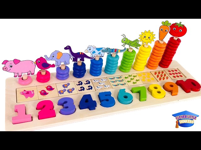 Kids Learn to Count to 10! Best Learning Videos for Toddlers!
