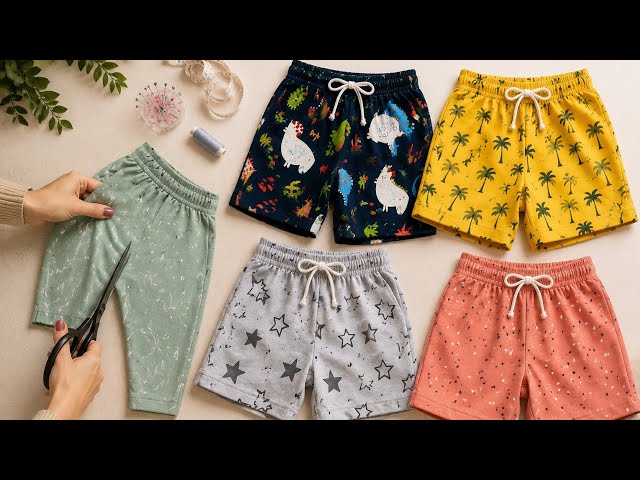 DIY Easy Shorts Sewing Tutorial💥Make Cool & Comfortable Shorts at Home ✅️🩳#sewing #diysewing#diy#sew