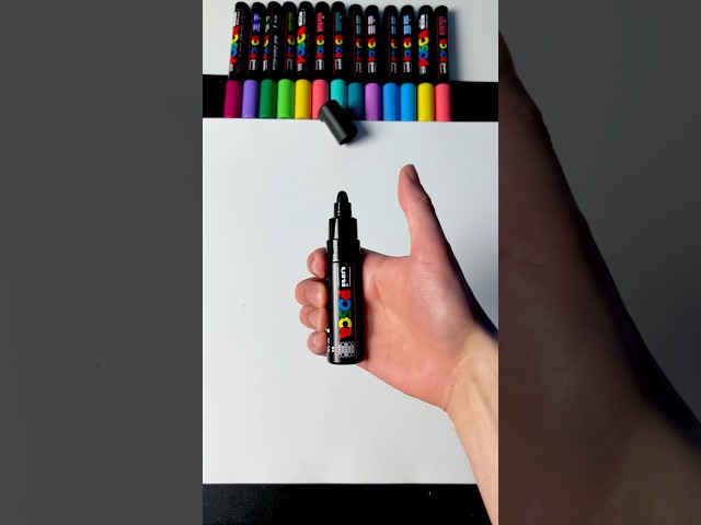 Drawing ASMR, But Marker ONLY… (#shorts)