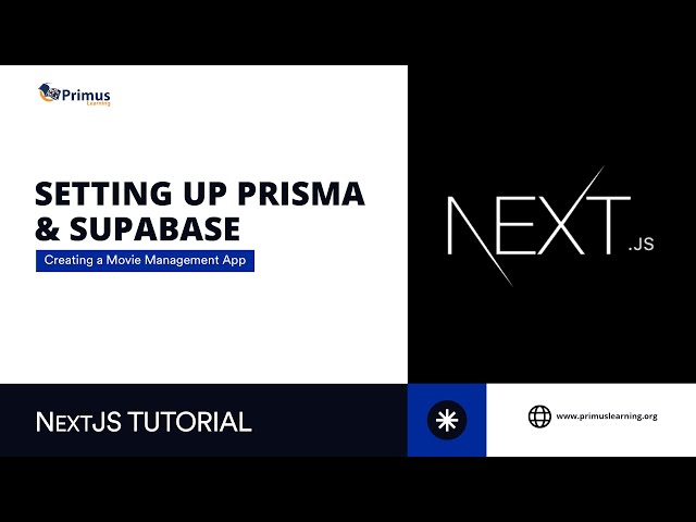 #4 – Setting up Prisma and Supabase