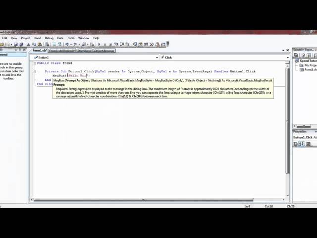 VB.NET Speed Tutorial Ep. 1