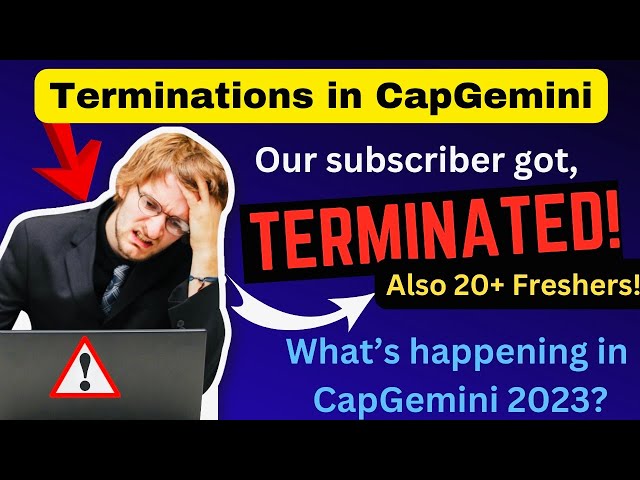 Terminations in #capgemini 2023 | one of our subscriber got terminated 😭 |also 20+ freshers in 2023