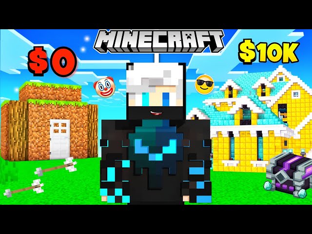 Minecraft $0 vs $10,000 House 🏠… Which Is Better🤩??