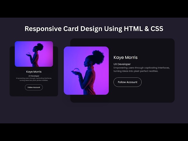 How to Create Responsive Cards in HTML & CSS 🚀 | Flexbox + Media Queries Guide