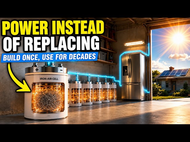 STOP Buying Replacement Lithium Batteries! Build This $5 IRON-AIR BATTERY That Could Last 100 Years!