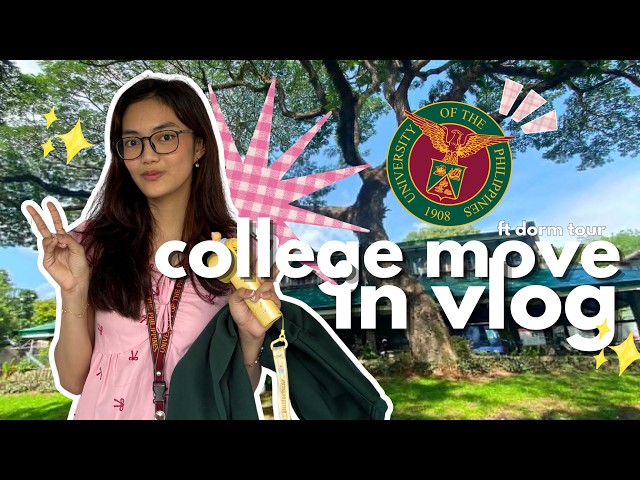 MOVING INTO MY COLLEGE DORM @ UP pt.2 📦 | unpacking, dorm tour & grocery